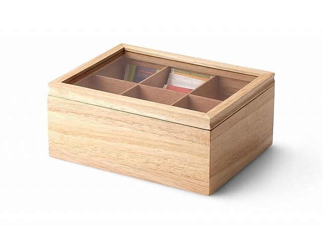 Ящик для хранения чайных пакетиков Continenta, цвет натуральный
