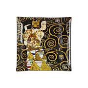 Тарелка квадратная Carmani В ожидании (Густав Климт) 25 см