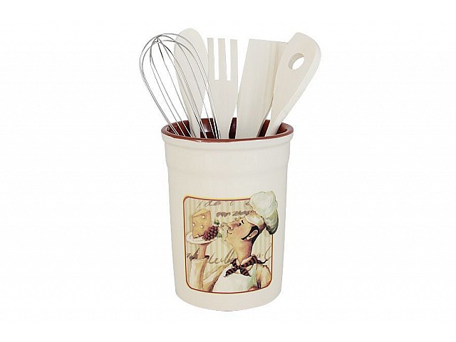 Подставка с кухонными инструментами Шеф-повар Terracotta