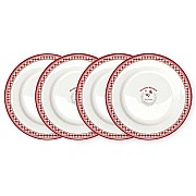 Набор из 4-х десертных тарелок Французская кухня R2S