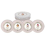 Набор из 4-х десертных тарелок Шоколадница R2S