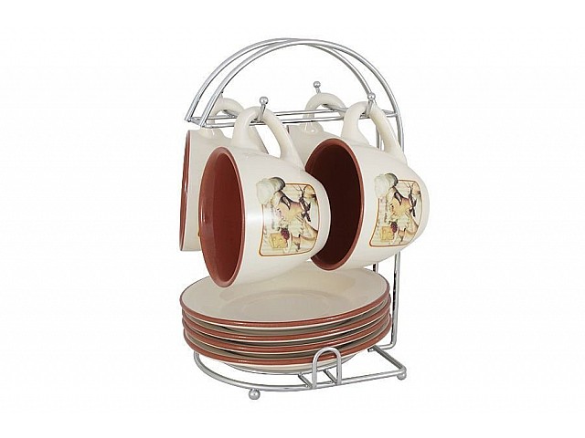 Чайный набор на подставке Шеф-повар Terracotta 0,2 л на 4 персоны