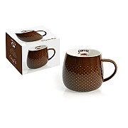 Кружка тёмно-шоколадная Капли дождя R2S 0,32 л