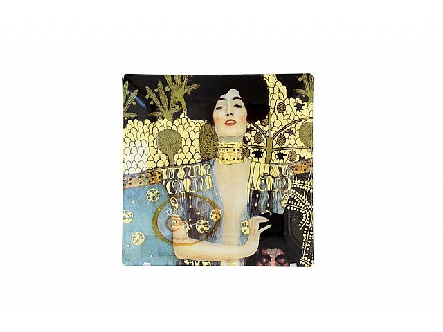 Тарелка квадратная Carmani Юдифь (Густав Климт) 13 см