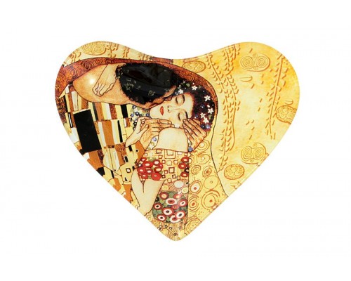 Тарелка в форме сердца Carmani Поцелуй (Густав Климт) 13 см