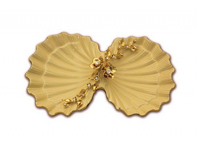 Блюдо ракушка двойная Рим Bruno Costenaro 36 см