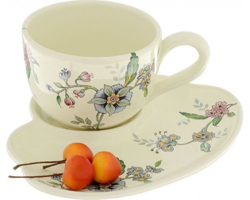 Набор для завтрака: чашка, тарелка 24 см Прованс Nuova Ceramica