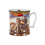 Кружка с брелоком Мотоцикл Харлей - Дэвидсон Спортстер 883, девушка Carmani 0,5 л