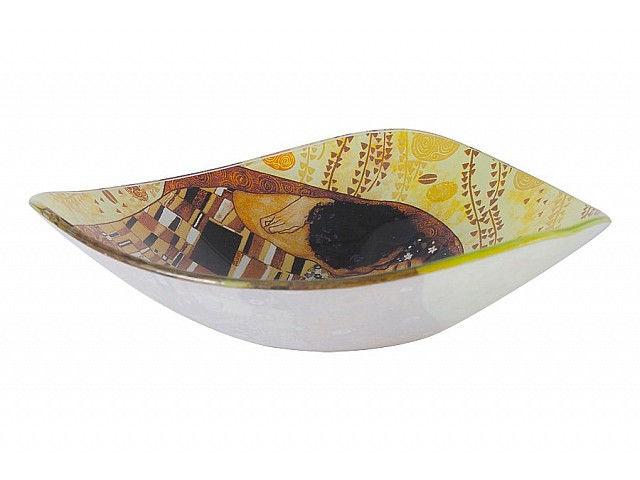 Тарелка треугольная Поцелуй (Густав Климт) Carmani 17 см