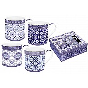 Набор из 4-х кружек Изразцы Easy Life 0,3 л