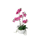 Декоративные цветы Dream Garden Орхидея бордо в вазе 42 см