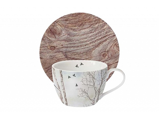 Чашка с блюдцем Природа Easy Life (R2S)