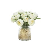 Декоративные цветы Dream Garden Купальницы белые в вазе