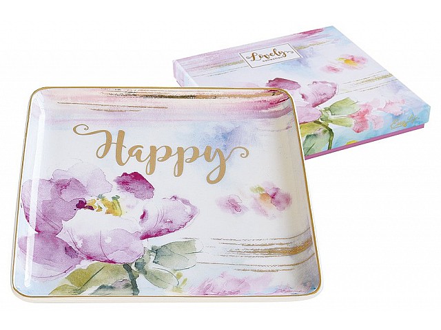 Тарелка квадратная Любовь Easy Life (R2S)