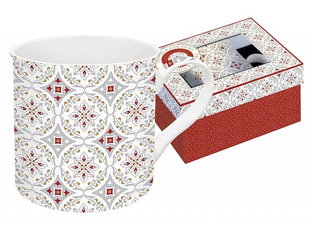 Кружка Цветовая палитра (красная, узор) Easy Life (R2S)