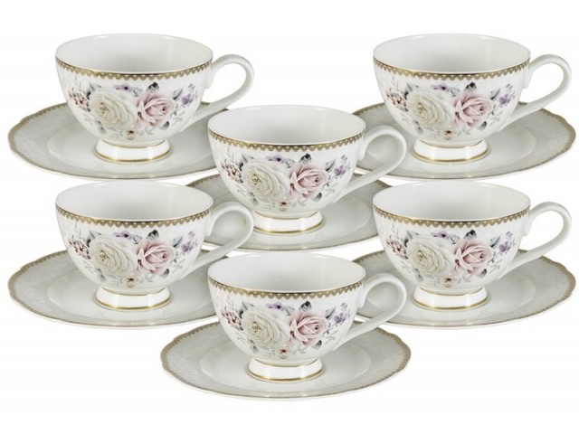 Набор посуды для чая Гармония Anna Lafarg Emil на 6 персон