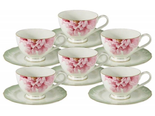 Набор посуды для чая Заря Anna Lafarg Emil на 6 персон 12 предметов