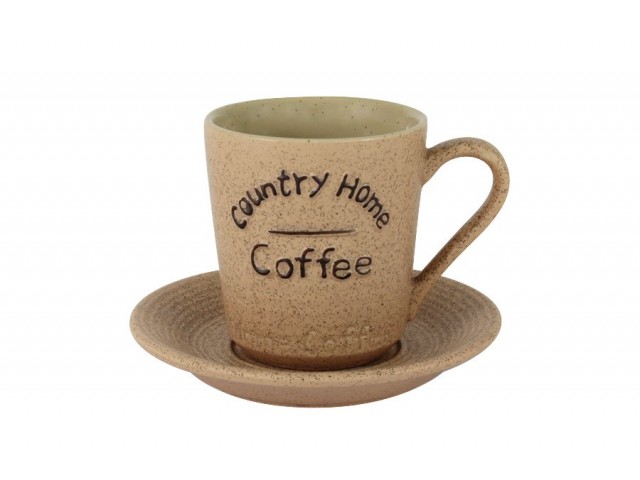 Чашка с блюдцем Кантри Хоум LF Ceramics 0,2 л
