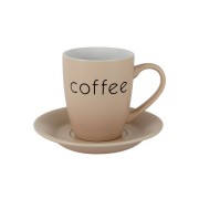 Чашка с блюдцем Птичье молоко LF Ceramics 0,2 л