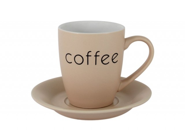 Чашка с блюдцем Птичье молоко LF Ceramics 0,2 л