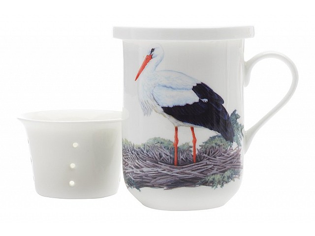 Кружка Maxwell & Williams с ситечком и крышкой Аист