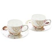 Набор 2 чашки с блюдцами Maxwell & Williams Кимоно (белый) 0,1 л