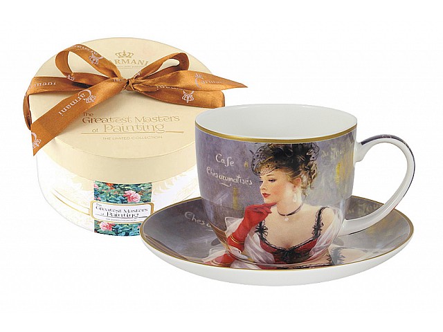 Чашка с блюдцем За чашкой кофе Carmani