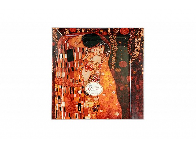 Тарелка квадратная Carmani Поцелуй (Густав Климт) 13 см
