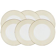 Набор из 6 обеденных тарелок 27 см Бриз Голд Narumi