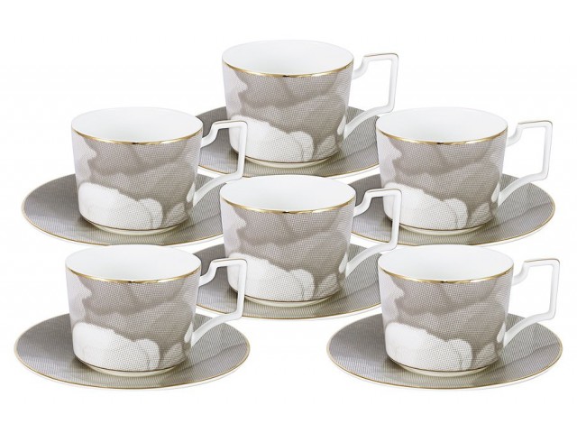 Чайный набор Naomi Лунная соната: 6 чашек + 6 блюдец