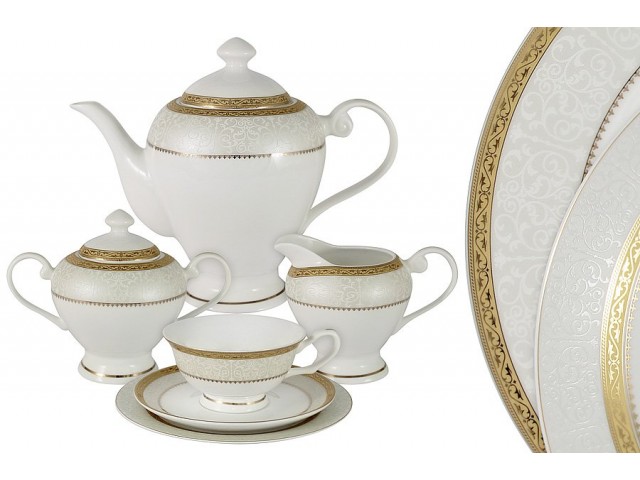 Чайный сервиз Бостон Голд Emily 21 предмет на 6 персон