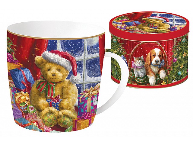 Кружка Мишка в металлической коробке Easy Life (R2S)