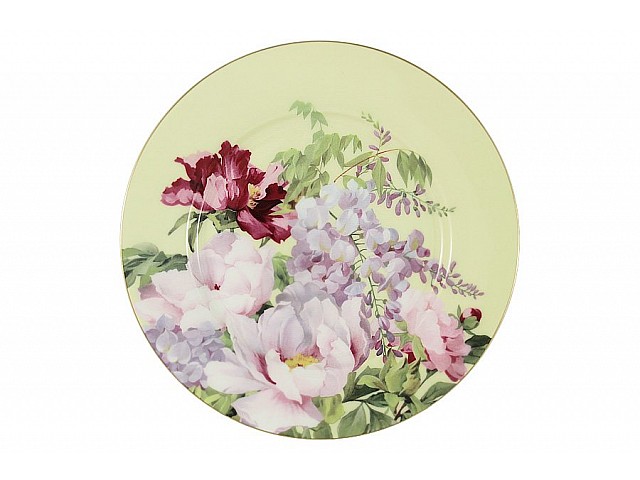 Тарелка десертная жёлтая Райский сад Stechcol