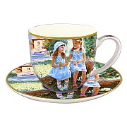 Чашка с блюдцем Carmani Подружки