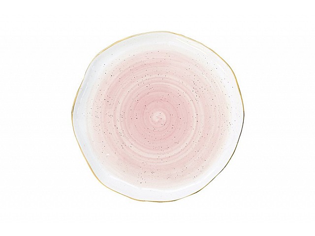 Тарелка Easy Life (R2S) Artesanal (розовая) 19 см
