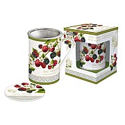 Кружка с металлическим ситечком и крышкой Ежевика Easy Life 0,3 л