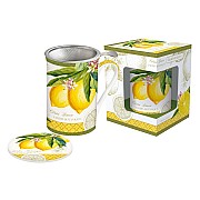 Кружка с металлическим ситечком и крышкой Лимон Easy Life 0,3 л