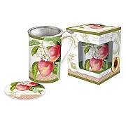 Кружка с металлическим ситечком и крышкой Персик Easy Life 0,3 л