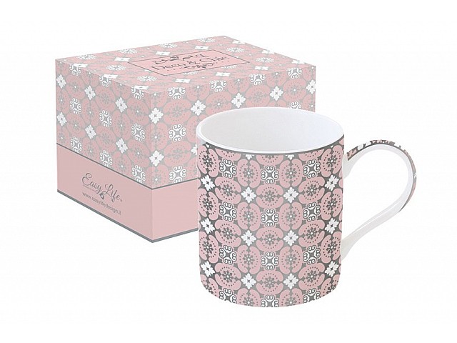 Кружка Геометрия Easy Life (R2S) (розовая) 0,35 л