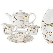 Чайный сервиз Элегия Голд Anna Lafarg Emily 21 предмет на 6 персон
