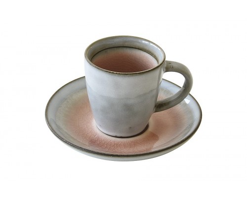 Кофейная чашка с блюдцем Origin (пыльно-розовая) Easy Life 75 мл