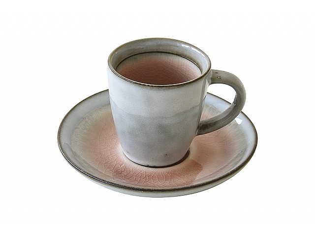 Кофейная чашка с блюдцем Origin (пыльно-розовая) Easy Life 75 мл