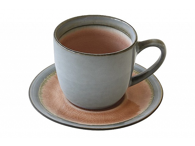 Чашка с блюдцем Origin (пыльно-розовая) Easy Life (R2S) 0,24 л