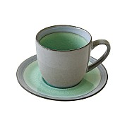 Чашка с блюдцем Origin (салатовая) Easy Life 0,24 л