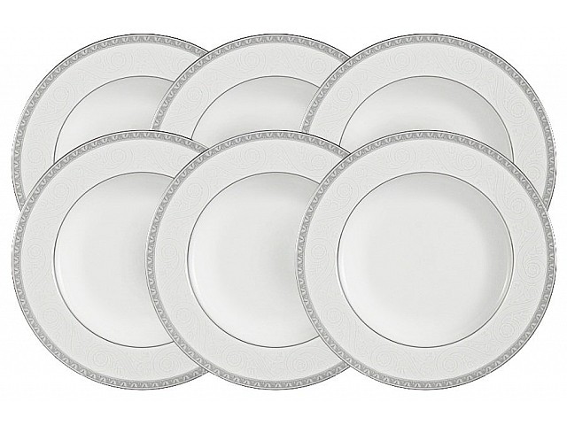 Набор из 6 суповых тарелок Луна Narumi