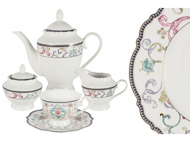 Чайный сервиз из 15 предметов на 6 персон Узор Anna Lafarg Primavera