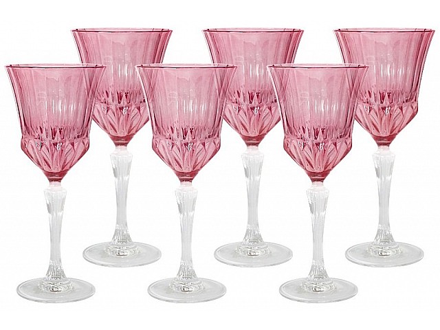 Набор 6 бокалов для вина Same Адажио розовая