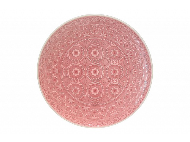 Тарелка обеденная (розовая) Ambiente Easy Life R2S