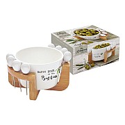 Салатник и 8 шпажек на подставке Kitchen Elements Easy Life R2S