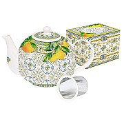 Чайник с металическим ситечком Капри (цитрус) Easy Life R2S